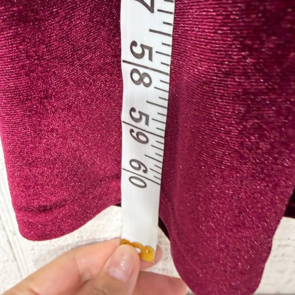 NWOT Baltic Born Sofia velvet maxi dress burgundy size S - Picture 7 of 12